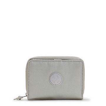 Kipling Money Love Metallic Small Portefeuille Zilver | BE 1797XY